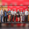 10 pioneering faculty receive Cornell Bowers CIS excellence awards A color photo showing 10 people smiling for a photo after a recent awards ceremony