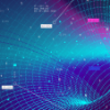 Quantum statistical approach quiets big, noisy data A color graphic showing data flowing. Credit Shutterstock